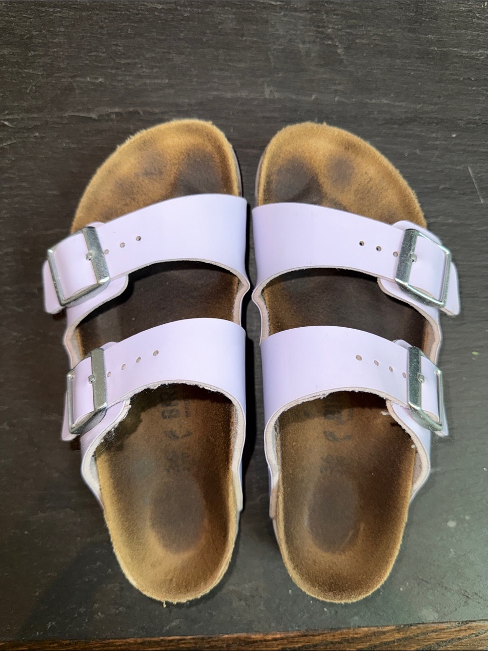 Birkenstock Kids Arizona Sandals in Light Lavender Purple Fog 36 - Picture 3 of 11